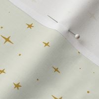 Stars // cream background // small scale // 4.2"