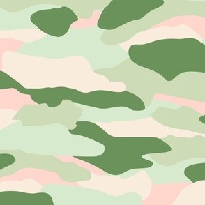 Green and Pink Modern Abstract Camouflage 12 in 