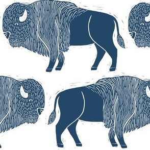 Happy Bison Herd // LARGE