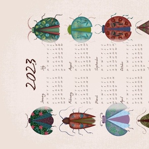 Folk Bugs Wall Calendar 2023