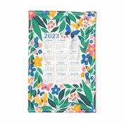 2023 Butterfly Garden Calendar Tea Towel