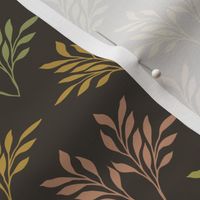 Simple Damask Leaves in happy colors ( large scale )