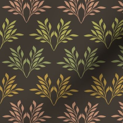 Simple Damask Leaves in happy colors ( large scale )