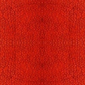 vermillion crackle leather