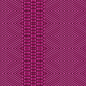 intensely embossed pink croc leather