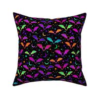 Halloween Bats Moon Stars Cute Trendy Halloween Fabric