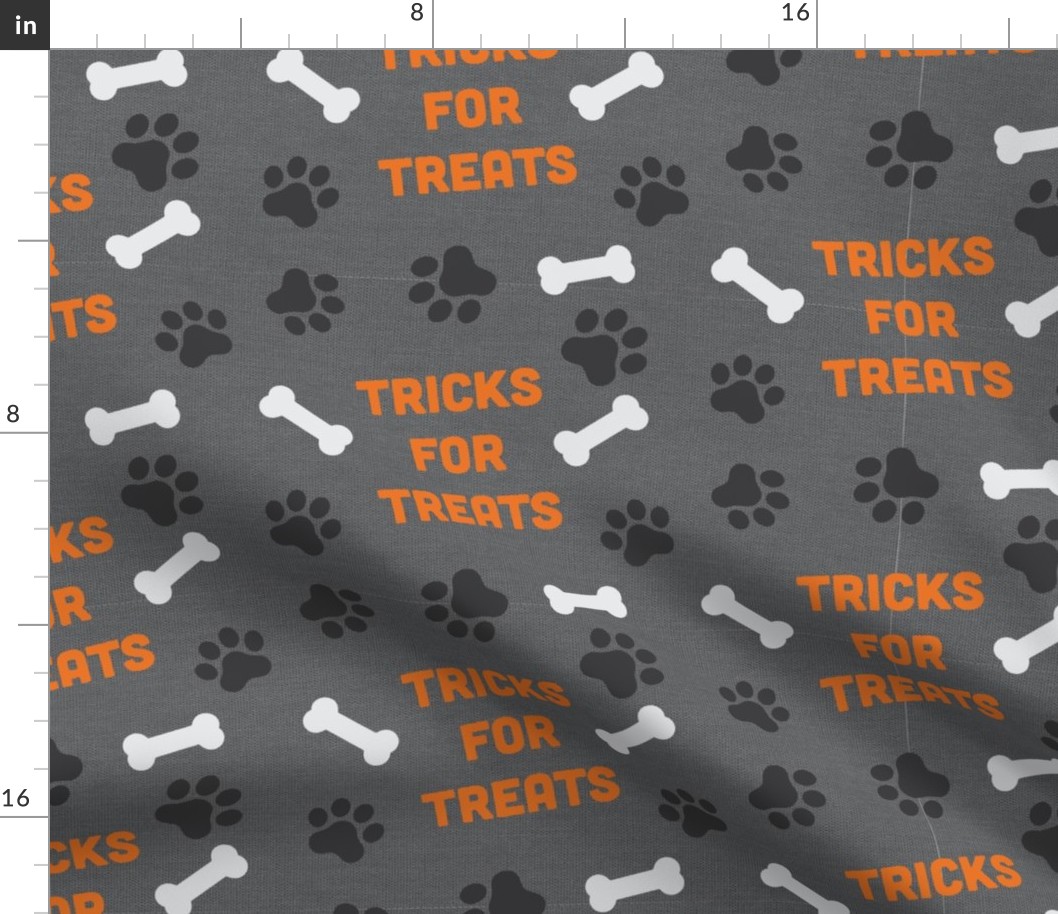 Halloween Dog Tricks For Treats, Dog Halloween Fabric