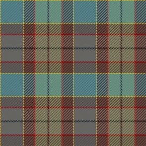 Ancient Tartan - Turquoise and Brown
