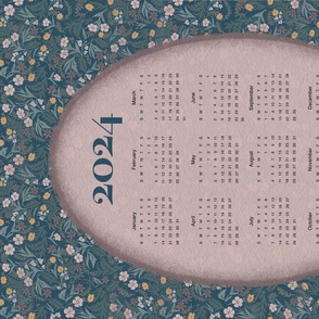 2024 Calendar featuring Victorian Floral 