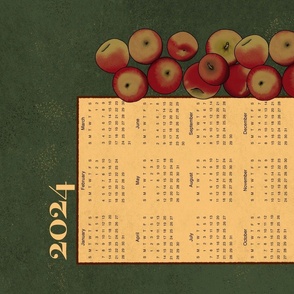 2024 Calendar with Apples