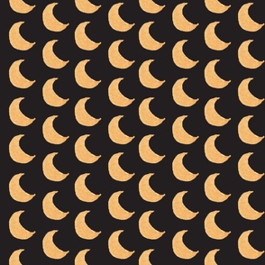 Moon Crescent - Straight Pattern - Black-01