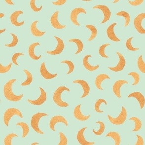 Moon Crescent - Pastel Green- Small