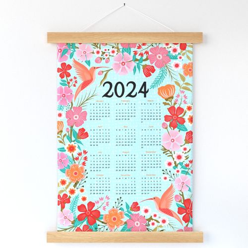 Hummingbird Floral 2023 Calendar
