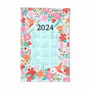 Hummingbird Floral 2024 Calendar