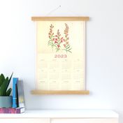 Snapdragon tea towel calendar