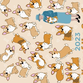 2023 YEAR OF THE CORGI BEIGE