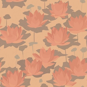 pattern of lotus flowers