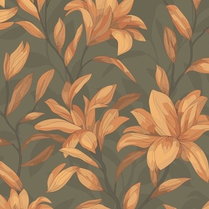 pattern of golden lily