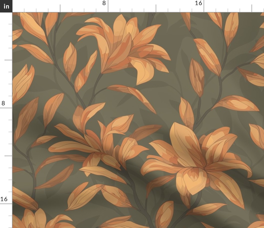 pattern of golden lily