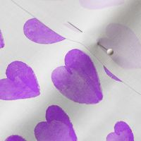 Purple Watercolor Hearts