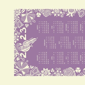 Ethno Lavender Calendar 2023
