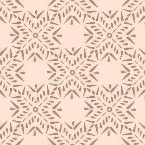 Making Marks African Inspired Tile Print - Apricot Blush