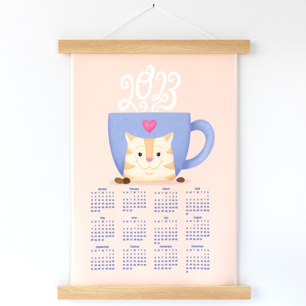 Coffee Cat Calendar 2023