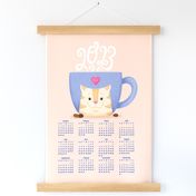 Coffee Cat Calendar 2023