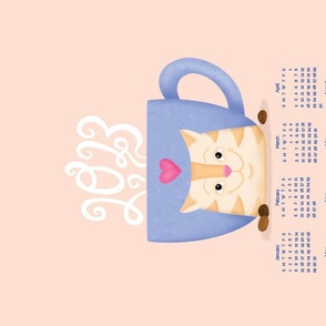 Coffee Cat Calendar 2023