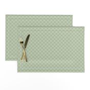 Celadon Green Checkerboard, Small Scale, Celadon Green Checkers 