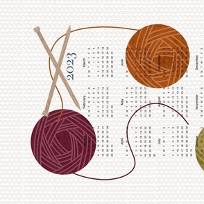 Knitting Calendar 2023 Dark