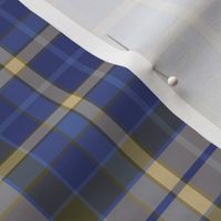 Eccentric Awning Stripe Plaid in Beige Khaki Green and Blue
