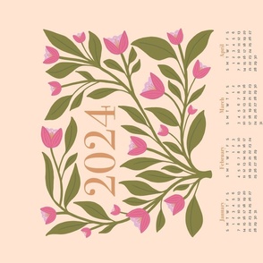 2023 Floral Tea Towel Calendar