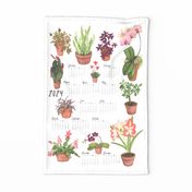 Watercolor Houseplants 2024 Calendar