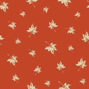 Maple Leaves in Red autumn fall