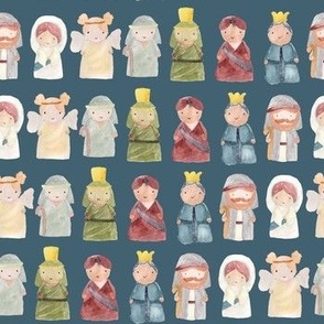 O Holy Night Navy - Christmas Nativity Collection