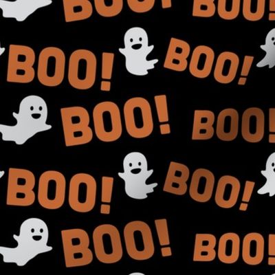 Halloween Boo Ghost Pattern Halloween Fabric