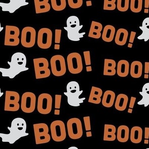 Halloween Boo Ghost Pattern Halloween Fabric