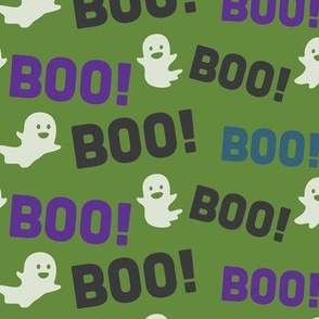 Halloween Boo Ghost Pattern Halloween Fabric Cute