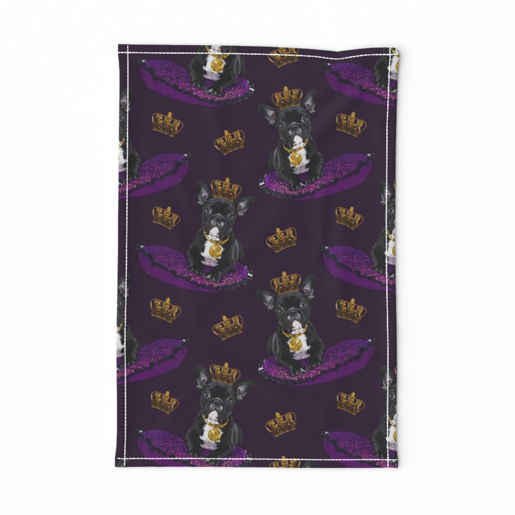 Dog King With Golden Crown Pet Pattern