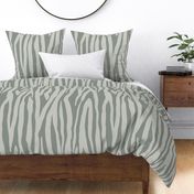 Simple Zebra Stripe Design In Sage Green