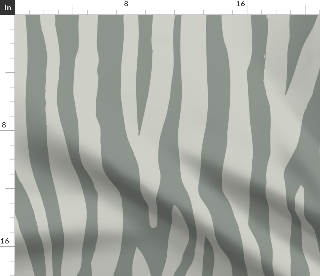 Simple Zebra Stripe Design In Sage Green