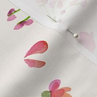 Victorian Watercolor Tossed petals- larger scale