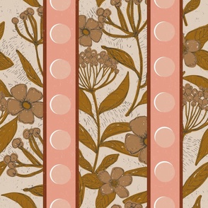QUEEN ANNS LACE COCO AND BERRY WALLPAPER