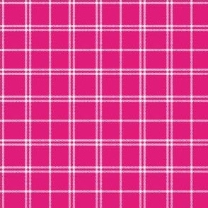 mini // tartan plaid // hot pink