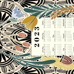 Flower jungle 2023 calendar