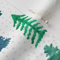 Colorful Christmas - Watercolor Trees Option 2