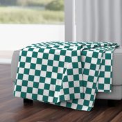Colorful Christmas - Green Checkerboard
