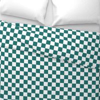 Colorful Christmas - Green Checkerboard