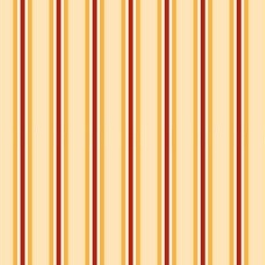 Favorite Things - Stripes - Wheat, Spice, Marigold - ffe459, bc1d00, ffb13a